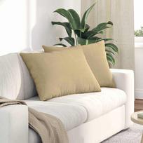 Sofa Pagalvės 2 pcs Pilkai žalia 70 x 50 cm Kordūrinis audinys