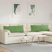 Sofa Pagalvės 2 pcs Šviesiai žalia 120 x 40 cm