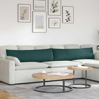 Sofa Pagalvės 2 pcs Tamsiai žalia 145 x 40 cm audinys