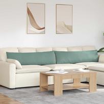 Sofa Pagalvės 2 pcs Jūrinė žalia 145 x 40 cm Kordūrinis audinys