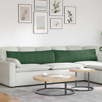 Sofa Pagalvės 2 pcs Tamsiai žalia 145 x 40 cm