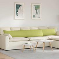 Sofa Pagalvės 2 pcs Šviesiai žalia 200 x 40 cm audinys