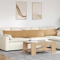 Sofa Pagalvės 2 pcs Ruda 200 x 40 cm Kordūrinis audinys