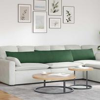 Sofa Pagalvės 2 pcs Tamsiai žalia 200 x 40 cm