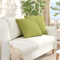 Sofa Pagalvės 2 pcs Šviesiai žalia 50 x 50 cm audinys