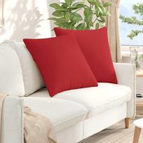 Sofa Pagalvės 2 pcs Raudona 60 x 60 cm audinys
