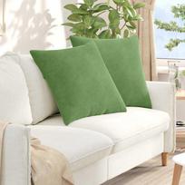 Sofa Pagalvės 2 pcs Šviesiai žalia 80 x 80 cm