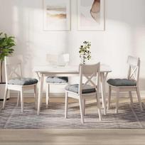 Sėdynių pagalvėlės 4 pcs Debesų pilka 40 x 40 x 12 cm audinys