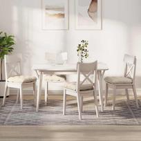 Sėdynių pagalvėlės 4 pcs Kreminė 40 x 40 cm Kordūrinis audinys