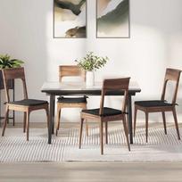 Sėdynių pagalvėlės 4 pcs Juoda 40 x 40 x 3 cm