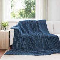 Mesti antklodės 6 pcs Jūrinė mėlyna 240 x 220 cm Flysas