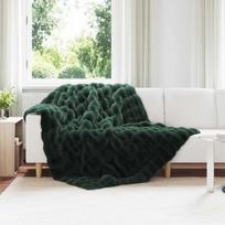 Dirbtinio Zefyro Pūkuotas Patalynė Olite 4 pcs Tamsiai žalia