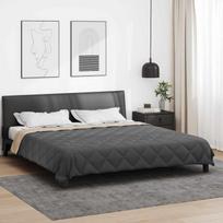 Vasaros antklodė Antracito ir taupe 200 x 200 cm Mikropluoštas