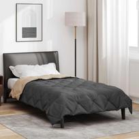 Vasaros antklodė Antracito ir taupe 220 x 140 cm Mikropluoštas