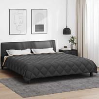 Žiemos antklodė Antracito ir taupe 220 x 240 cm Mikropluoštas