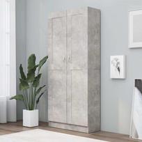 Spintelė knygoms, betono, 82,5x30,5x185,5cm, apdirbta mediena