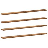 Knygų lentyna 4 pcs Ruda 100 x 10 x 1,5 cm Apdirbta mediena