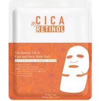 MITOMO - Face and Neck Mask with Retinol and Medicinal Plant CICA Lakštinės veido kaukės 35 g unisex