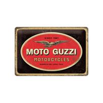 Metalinė plokštė 20 x 30 cm, Moto Guzzi logotipas