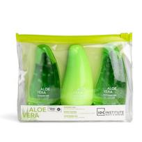 IDC Institute Aloe Vera kelioninis rinkinys – 3 dalių drėkinamasis kelioninis rinkinys