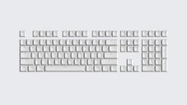 Wooting Double Shot OEM PBT Full Keycap Set | Just White, Wooting Double Shot OEM PBT Full Keycap Set | Just White