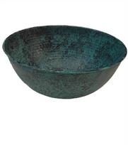 Kaltinis varinis kriauklė 40×17 cm, „rustik“ stiliaus, rankų darbo, PATINA CODE