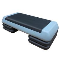 Reguliuojama aerobikos platforma su 4 pakėlimais, 76 cm, pilka/juoda, 1 vnt.