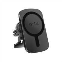 SBS MagCharge, 7.5 W, MagSafe, pasukamas 360°, juodas - Automobilinis laikiklis-įkroviklis