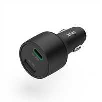 Hama Car Fast Charger, USB-C, USB-A, 32 W, juodas - Automobilinis įkroviklis