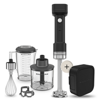 KitchenAid Go, su baterija, juodas - Trintuvas