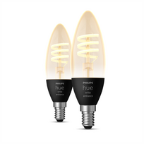 Philips Hue White Ambiance, E14, kaitrinės, baltos, 2 vnt. - Išmaniosios lemputės