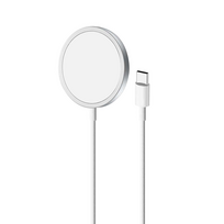 Puro Magnetic Wireless, USB-C, MagSafe, 1 m, baltas - Belaidis įkroviklis
