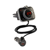 FM siųstuvas Kenner FT-624 BT, Bluetooth, USB-C, USB QC 3.0, RGB lights