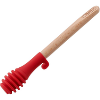 Tefal Ingenio Wood, ilgis 17,5 cm, rudas/raudonas - Medaus šaukštas