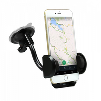 SBS Windshield, juodas - Universalus telefono laikiklis automobiliui