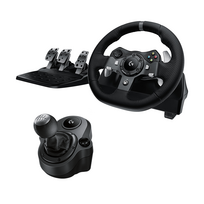 Žaidimų vairas Logitech G920 + Driving force pavarų perjungimo svirtis Xbox One / PC