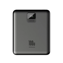 Išorinė baterija Canyon PB-2008, 100 W, 20000 mAh, tamsiai pilka   Prekė-CNE-CPB2008DG