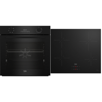 Beko, 72 L, juoda - Orkaitė + indukcinė kaitlentė
