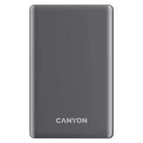 Canyon OnCharge 505 Slim Magsafe, 5000 mAh, belaidis įkrovimas, USB-C, tamsiai pilka - Išorinė baterija