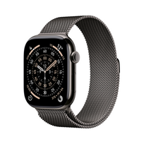 Apple Watch 11, 46 mm, GPS + Cellular, Milanese loop, M/L, titano, juodas - Išmanusis laikrodis