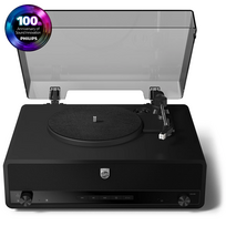 Philips Century The Stevie, juodas - Plokštelių grotuvas
