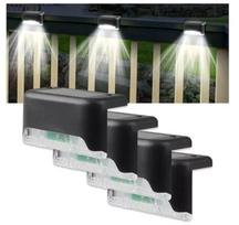 Saulės energijos LED šviestuvas su prieblandos jutikliu, 4 vnt.