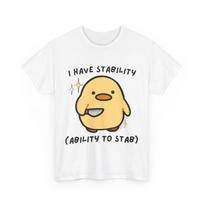 Turiu stabilumo gebėjimą durtis marškinėliai, Sarcasm Lovers Moterys Vyrai Juokingi Marškinėliai Unisex T-shirt XXXL beige