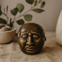 Four-Faced Buddha Feng Shui Brass Statue 6cm