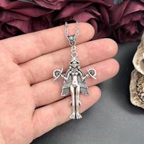 Lilith Pakabukas Ant Kaklo Demono Sigil Luciferiškas Satanistinis Amuletas Talismanas 18 colių Grandinėlė Okultiniai Papuošalai