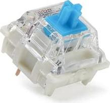 "Gateron G Blue Pro 3.0" jungiklis, iš anksto suteptas 3 kontaktų RGB SMD "Clicky" žaidimų mechaninei klaviatūrai (36 vnt., "Pro Blue 3.0")