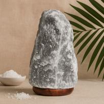 Himalajų druskos lempa pilka 2-3kg