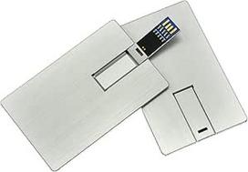 "Pendrive" USB atmintinė 3.0 Credit Card Bank Card 32 64 128 256GB atminties A10 (sidabrinė, 64GB)