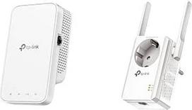 "TP-Link RE330" WLAN stiprintuvo kartotuvas AC1200 (867MBit/s 5GHz + 300MBit/s 2,4 GHz, WLAN stiprintuvas, programėlių valdymas, signalo stiprumo rodinys), baltas ir TL-WA860RE WLAN kartotuvas su lizdu, baltas