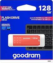 goodram USB atmintinė su 128GB UME3 - USB 3.0 duomenų saugojimo rašiklis - skaitymo greitis iki 60MBs - atmintinė - USB atmintinė su plastikiniu korpusu - oranžinė